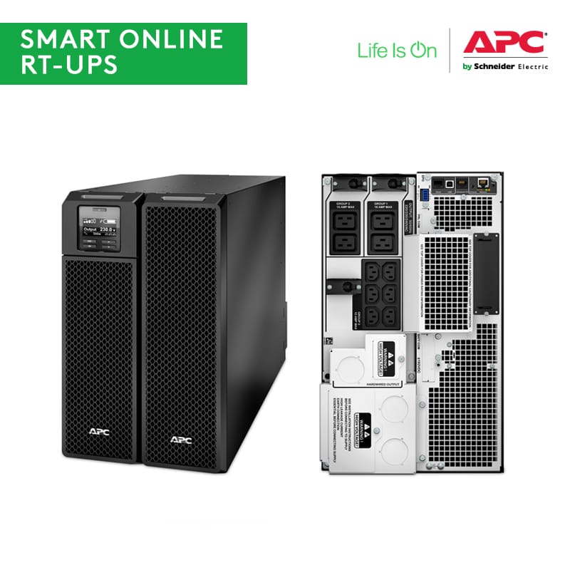 APC SRT10KXLI Smart-UPS 10 kVA / 10 kW Online UPS – Pure Sine Wave Power Protection