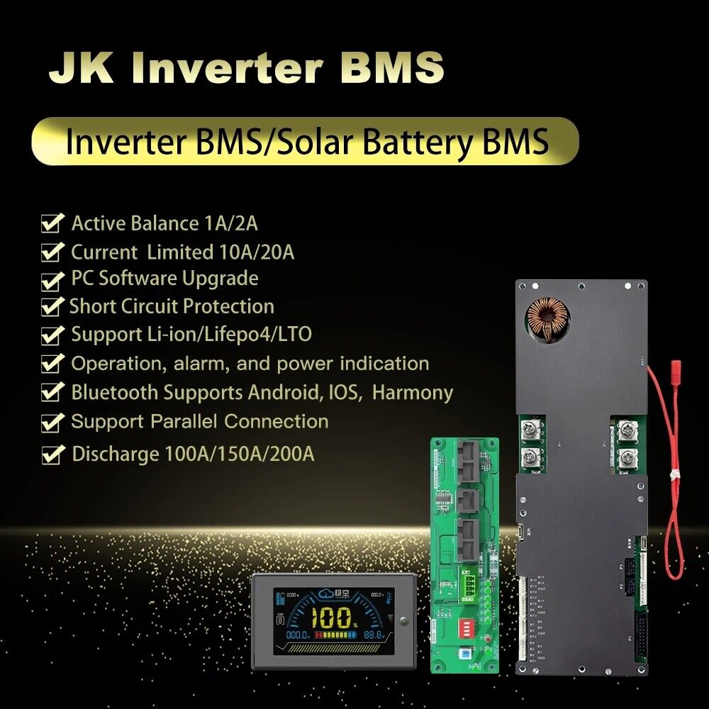 JK Inverter BMS – Smart Inverter/Solar Battery BMS | Active Balancing 1A/2A